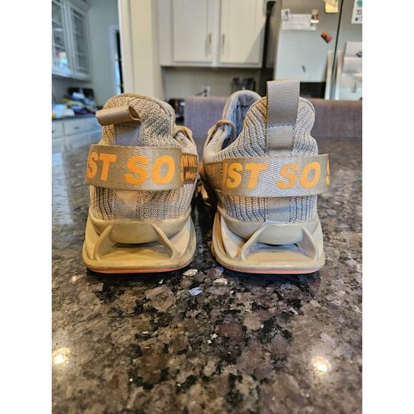 JUST SO SO Men’s Running Shoes Size 12 Khaki Orange Lightweight Sneakers - Picture 5 of 8